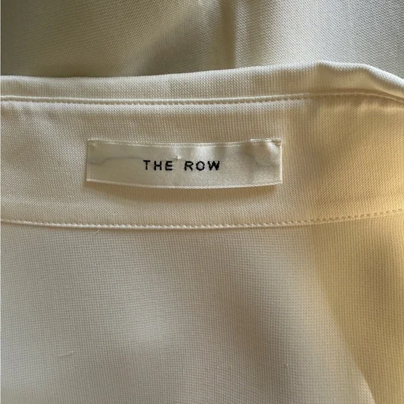 The Row Malvina off white silk top - Picture 11 of 11